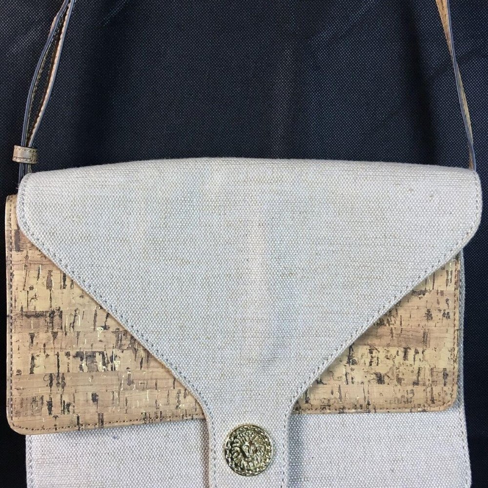 NWOT Anne Klein Cork & Canvas Purse
